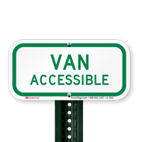 VAN ACCESSIBLE Aluminum ADA Handicapped Sign