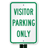 VISITOR PARKING ONLY Sign