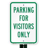 Parking Visitors Only Sign