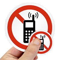 ISO P013 - No Activated Phones Label