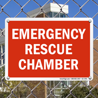 Emergency Rescue Chamber Sign