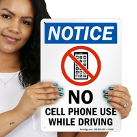 Notice No Cell Phone Sign