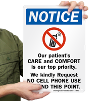 Patients Care Priority Sign