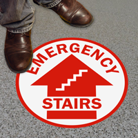 Emergency Stairs with Arrow
