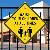 Be Responsible For Your Child Sign