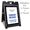 Add Company Message BigBoss Portable Custom Sidewalk Sign