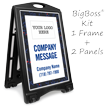 Add Company Message BigBoss Portable Custom Sidewalk Sign