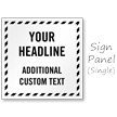 Add Headline and Additional Text Custom Sidewalk Sign