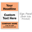 Add Headline Text BigBoss Portable Custom Sidewalk Sign