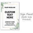 Add Headline Text BigBoss Portable Custom Sidewalk Sign