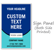 Add Logo Headline BigBoss Portable Custom Sidewalk Sign