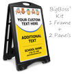 Add Text School Name BigBoss Portable Custom Sidewalk Sign