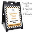Add Your Logo Text BigBoss Portable Custom Sidewalk Sign
