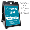 Add Your Text BigBoss Portable Custom Sidewalk Sign