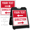 Add Your Text with Directional Arrow Custom Sidewalk Sign