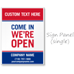 Come In We Are Open BigBoss Portable Custom Sidewalk Sign