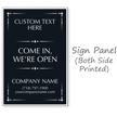 Come In We Are Open BigBoss Portable Custom Sidewalk Sign
