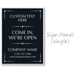 Come In We Are Open BigBoss Portable Custom Sidewalk Sign