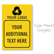 Custom Logo And Text Sidewalk Sign