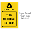 Custom Logo And Text Sidewalk Sign