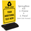 Custom Logo And Text Sidewalk Sign