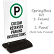 Custom Reserved Parking Sidewalk Sign Insert