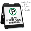 Custom Reserved Parking Sidewalk Sign Insert