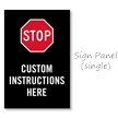 Custom Stop Parking Sidewalk Sign
