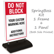 Do Not Block Add Warning and Instructions Custom Sidewalk Sign