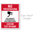 No Trespassing Add Text or Name Custom Sidewalk Sign