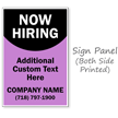 Now Hiring BigBoss Portable Custom Sidewalk Sign