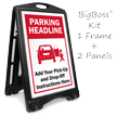 Parking Headline BigBoss Portable Custom Sidewalk Sign