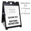 Personalized Parking Instructions Sign Insert with Logo