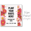 Plant Your Roots Here BigBoss Portable Custom Sidewalk Sign