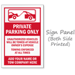 Private Parking Only BigBoss Portable Custom Sidewalk Sign