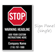 Stop Add Headline BigBoss Portable Custom Sidewalk Sign