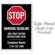 Stop Add Headline BigBoss Portable Custom Sidewalk Sign