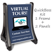 Virtual Tours BigBoss Portable Custom Sidewalk Sign