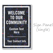 Welcome To Community BigBoss Portable Custom Sidewalk Sign
