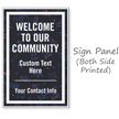 Welcome To Community BigBoss Portable Custom Sidewalk Sign