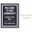 Welcome To Community BigBoss Portable Custom Sidewalk Sign