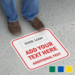 Add Logo and Your Text Here Custom SlipSafe Floor Sign