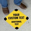 Add Text and Instructions Custom SlipSafe Floor Sign