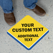 Add Text and Instructions Custom SlipSafe Floor Sign