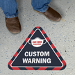 Add Your Face Mask Warning Custom SlipSafe Floor Sign