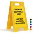 Add Your Text And Instruction Custom Standing Floor Sign