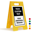 Add Your Text And Message Custom Standing Floor Sign