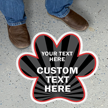 Add Your Text Here Custom Shape SlipSafe Floor Sign