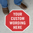 Add Your Wording Custom Octagon SlipSafe Floor Sign