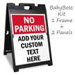 Custom No Parking Standing Floor Sign